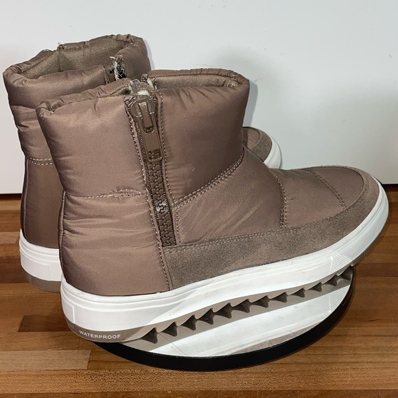 Aqua College Womens Sage Zipper Slip on Booties Taupe 7 M - Picture 8 of 13